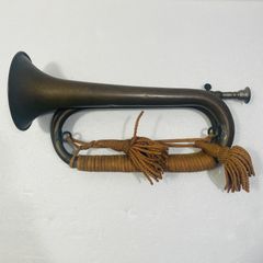 進軍ラッパ　楽器　真鍮製　アンティーク　美術品　工芸品