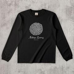 グラフィックロングTシャツ　Autumn Leaves Mono / White -Long-