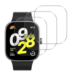 【3枚セット-高 品質】対応 Redmi Watch 4 用の フイルム Watch 4 1.97インチ ガラスフィルム 保護フィルム 画面保護シート 液晶シール カバー 液晶保護 ソフト 3Dカバー 耐衝撃 超薄 気泡ゼロ 高感度 撥油性 指紋防止 超耐 1