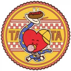 [중고] 머그컵·탕만 TATA(부이) Diner 코스터 [이치반 복권 BT21 Diner] L상