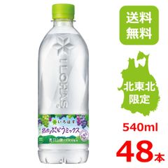 い・ろ・は・す 北のぶどうミックス 540mlPET/24本入り×2箱/48本/2ケース/いろはす/青森/スチューベン/秋田/ナイアガラ/岩手/キャンベル