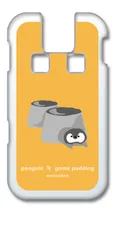 【新品未使用】キッズケータイ SH-03M docomo クリア ハードケース (ペンギン黒ごまプリン(大)) ペンギン 動物 オシャレ かわいい 可愛い cl-sh03m-339