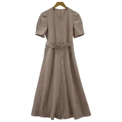 SAISON DE PAPILLON セゾン・ド・パピヨン ベルト付きワンピース sizeS/ピンク