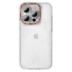 【リッチ×シンプル】竹下工房 キラキラ スマホケース ラメ【竹下工房あんしんサービス付帯】グリッター ゴールドライン 韓国 かわいい クリア iphoneケース いphone (iPhone16pro)