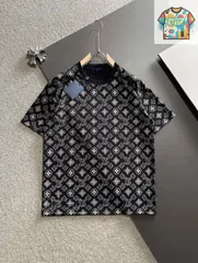 【今日WTO】Louis Vuitton 2025SS ブラック T シャツ（ユニセックス）-SP71