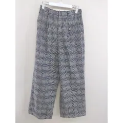 ◇ Simplicite シンプリシテェ チェック ストレート パンツ サイズF グレー ブラック ホワイト レディース  【中古】 【1206170007873】