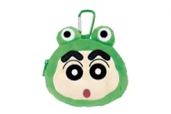 ティ【送料無料】【クレヨンしんちゃん】カラビナ付きぬいぐるみファスナーマスコット【かえる】【変身しんちゃん】【しんのすけ】【アニメ】【漫画】【映画】【ポーチ】【ケース】【小物入れ】【収納】【子供】【キッズ】【雑貨】【グッズ】【かわいい】