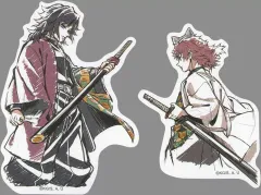 【中古】シール・ステッカー 冨岡義勇＆錆兎 ステッカーセット(2枚セット) 「WEBSHOPくじ 鬼滅の刃 柱稽古編 第二話『水柱・冨岡義勇の痛み』柱描き下ろしイラスト」 F賞