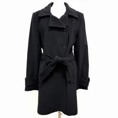 #wnc ジバンシィ GIVENCHY コート 40 黒 アンゴラ混 ベルト紐付き レディース [934246]のサムネイル
