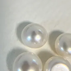 ハンドメイド素材/淡水パール8.5-9mm/2pair/ナチュラルカラー/上質な照り/ピアス最適