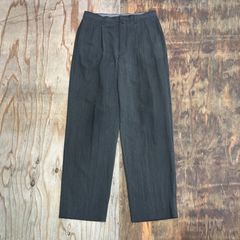 00s〜 2タック 極太 バギー ワイド ブラックデニム スラックス 古着