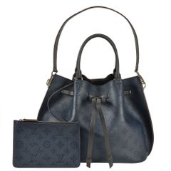 ルイヴィトン LOUIS VUITTON ジロラッタ ショルダーバッグ モノグラム マヒナ M54839 ネイビー DR3137 ブルーマリーヌ【中古】