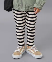 DAISUKI リブパンツ 9分丈　BREEZE J420915　ボーダー柄