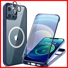 【大特価】HAUTRKBG iPhone 12 Mini ケース 用 クリア 両面強化ガラス 360°全面保護 [MagSafe対応] [カメラフイルムを贈] [鋭敏タッチ] マグセーフ ワイヤレス充電対応 米軍MIL規格取得 耐衝撃 アイフォン 12 Min