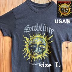 【古着】SUBLIME(サブライム)半袖Tシャツ L グレー USA製 バンドT アメリカ古着 バンT ヴィンテージ