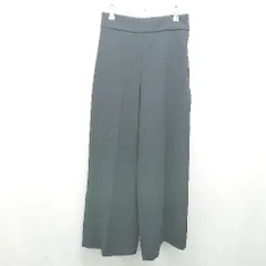 ◇ ZARAWOMAN　センタープレス サイドファスナー 春物 薄手 セミワイドパンツ サイズUSAxs ネイビー レディース E  【1310050002442】