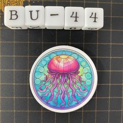 방수 스티커 해파리 해양 생물 스테인드 글라스 풍 BU-44