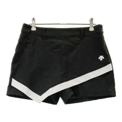 サイズ：M DESCENTE GOLF デサントゴルフ DGW5567S キュロットスカート ストライプ柄 ブラック系 [240101515365] ゴルフウェア レディース ストスト