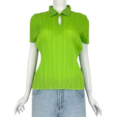 極美品！ISSEY MIYAKE　プリーツカットソー　Lサイズ　ベージュ PLEATS PLEASE プリーツプリーズ イッセイミヤケ ISSEY MIYAKE