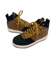 ナイキ NIKE Lunar Force 1 High Duckboot Yale Brown/Black/Gold Tone ルナフォース1  ダックブーツ  805899-202 スニーカー ブラウン 26cm 101sh-1957