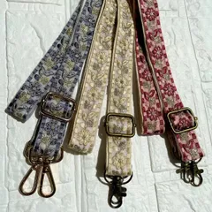 インド刺繍リボン　ショルダーストラップ　ショルダーベルト　ハンドメイド　＊No.10