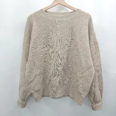 ◇ ⊇ URBAN RESEARCH DOORS アーバンリサーチ 無地 長袖 長袖シャツ サイズM ライトブラウン系 レディース E  【1507080015959】