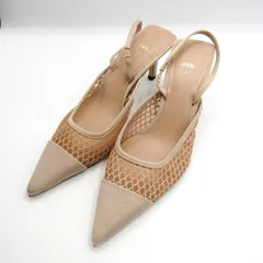ザラ パンプス ポインテッドトゥ シューズ 靴 レディース 36サイズ ベージュ ZARA 【中古】