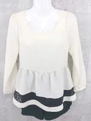 ◇ MINIMUM MINIMUM ミニマムミニマム タグ付き バックジップ 長袖 オールインワン 2 ベージュ ブラック *  【1002799183307】のサムネイル