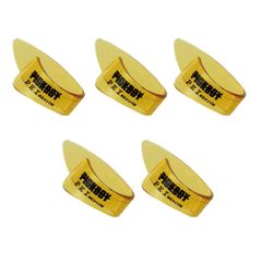 Pickboy ピックボーイ ギターサムピック TP-PEI/M きいろ M-size P.E.I素材 5個入り フィンガーピッキングのスタイルで使用します