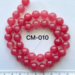 0226107 高品質ストロベリークォーツ薔薇33ミリ貫通穴