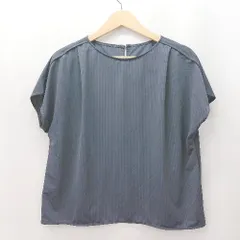 ◇ ⊂ グリーンレーベル リラクシング - ストライプ プルオーバーカットソー サイズ表記なし ネイビー系 レディース E  【1507280000304】