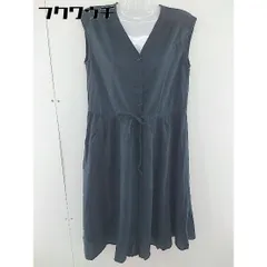 ◇ ◎ N. Natural Beauty Basic ペチコート付き ノースリーブ 膝下丈 ワンピース サイズM ネイビー系 レディース  【中古】 【1106140003365】