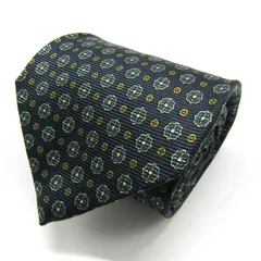 ランバン ブランドネクタイ 総柄 ドット 小紋柄 シルク イタリア製 PO メンズ ネイビー LANVIN 【中古】