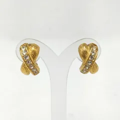 ✨️Dior✨️ディオール イヤリング GP ゴールド ラインストーン