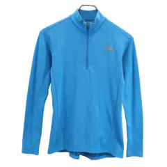 ノースフェイス NTW35101 アウトドア ハーフジップ 長袖 Tシャツ M ブルー系 THE NORTH FACE ロゴ レディース 【中古】  【230806】 メール便可