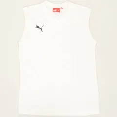 PUMA プーマ 862364 ジュニア サッカーインナーシャツ タンクトップ ホワイト プーマVネック Vネックタンクトップ ユーズド USED プーマ サッカーインナーVネックシャツ キッズスポーツ キッズウェア ジュニアプーマインナー ユーズド USED