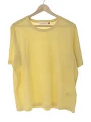 DEMYLEE デミリー クルーネックTシャツ イエロー OSのサムネイル