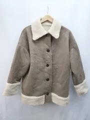 ◇ Ambre Neige アンブルネージュ ムートン カジュアル フロントボタン 長袖 ジャケット サイズF ブラウン系 レディース P  【1403110012229】のサムネイル