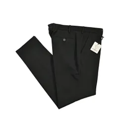 BERWICH ベルウィッチ / MORELLO ポリエステル混ウール ノータックストレッチスラックス 春夏秋 ブラック 424657のサムネイル