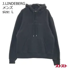 J.LINDEBERG ジェイリンドバーグ プルオーバーパーカー ブラック系 L 