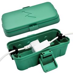 新品 小さい耐候性がある電気関係箱 屋外の電気箱 Weatherproof Electrical Connection Box 20x10x8cm 保護タイマー-緑