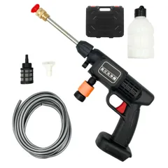 高圧洗浄機 洗車 散水 ホース 充電式 フォームガン シャンプー コードレス タンク式 ペットボトル 洗車機 洗浄機 家庭用 小型 ポータブル GC280A 電動 マキタ makita 互換 18V 14.4V 対応 ※ バッテリー 充電器 別売り (本体+専