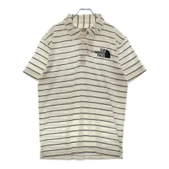 THE NORTH FACE (ザノースフェイス) PILE BORDER POLO パイル ボーダー 半袖ポロシャツ ホワイト/ブルー AT31909
