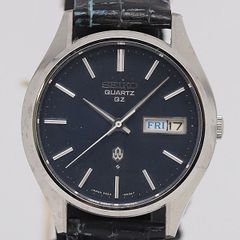 美品】セイコー クォーツ【0843-8050】ブルー【稼働品】メンズモデル 