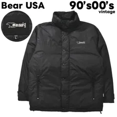 90s00sヴィンテージ ベアー Bear USA ダウンジャケット L ブラック