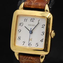 SEIKO 腕時計 クォーツ 日付 レクタンギュラー メンズ ヴィンテージ