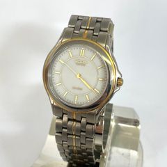 シチズン CITIZEN EXCEED エクシード エコドライブ 腕時計 A134-H07235 ホワイト文字盤  稼働品 TKJ メンズ