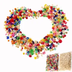 【新着商品】素材 クラフト ネイル 手作り 手芸 DIY 携帯ケース装飾 飾り物 押し花材 ミニ レジン用 アソートセット 280個入り ドライフラワー 小さい花