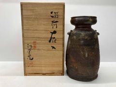 陶庵作 唐津花入 花瓶 共箱付き 陶庵作 唐津花入 花瓶 共箱付き - メルカリ
