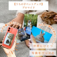 【うちの子ペットグッズ|スマホに挟めるブロマイド】写真印刷 オーダーメイド プレゼント ギフト オリジナル 新品